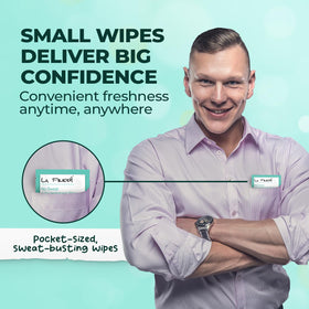 La Fresh Travel Lite Wipes show individual wrappers for hygienic, convenient use.