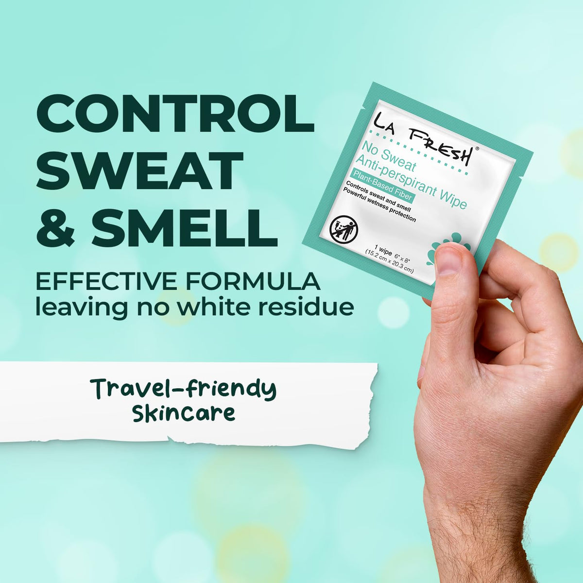 La Fresh Travel Lite Wipes on-the-go use fits in bags and pockets.