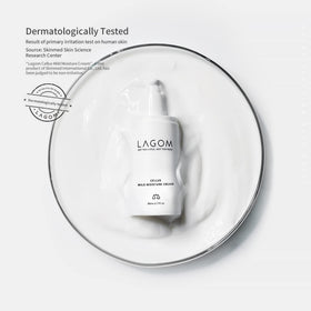 LAGOM Cellus aqualicia peptide demonstrates deeper hydration through water channels.