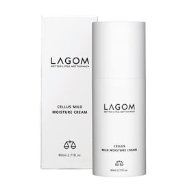 LAGOM Cellus bottle front emphasizes fragrance-free, gentle hydration for sensitive skin.