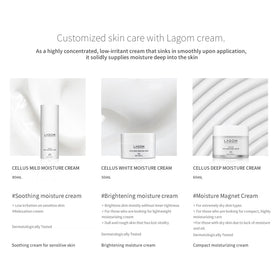 LAGOM Cellus Deep Moisture Cream on clean skin adds subtle glow and moisture.