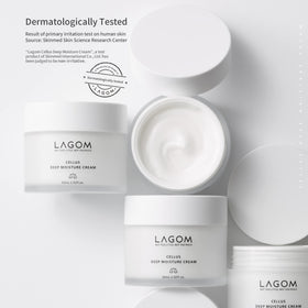 Macro shot highlights macadamia oil in LAGOM Cellus for nourishing care.