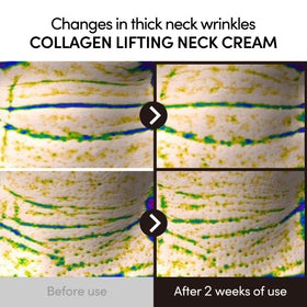 LAGOM application on neck showing refined skin texture