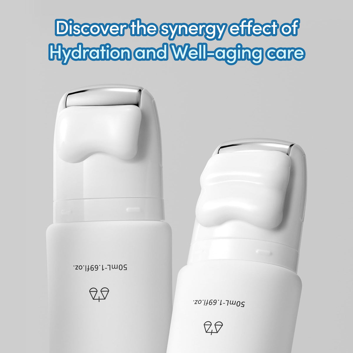 LAGOM neck cream applied along jawline with even absorption
