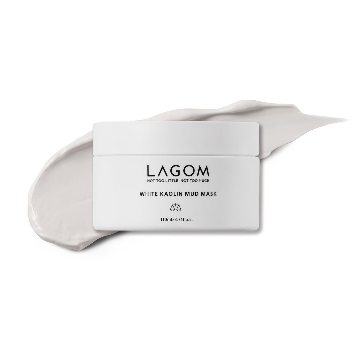 LAGOM White Kaolin Mud Mask purifying pores for smoother skin texture