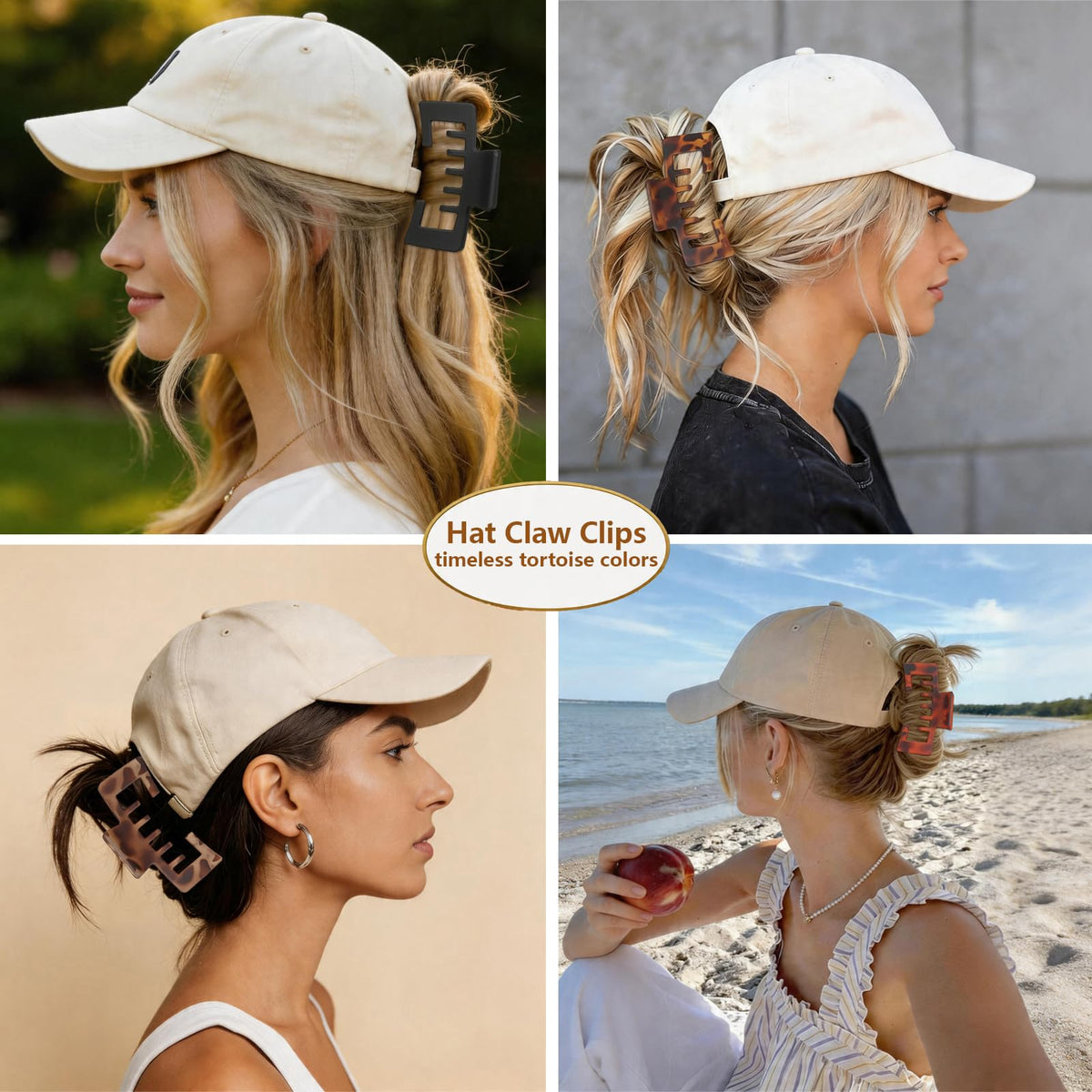 Lahnie gift-ready hair accessory in timeless tortoise matte finish