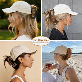 Lahnie gift-ready hair accessory in timeless tortoise matte finish
