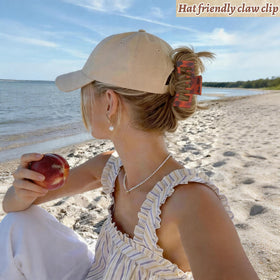 Lahnie multi-purpose hat hair clip for quick style changes