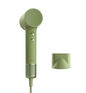 Laifen MINI hair dryer front view showing compact profile for travel