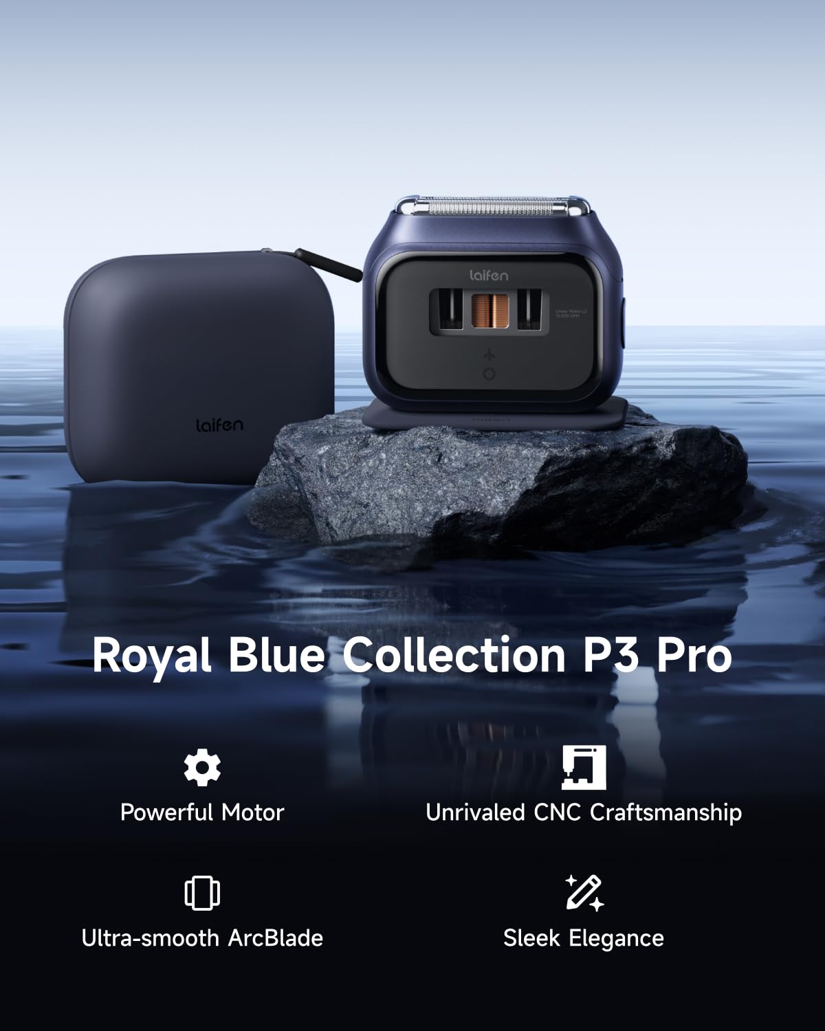 Laifen P3 Pro delivers up to 12,000 cuts per minute for efficient beard removal.