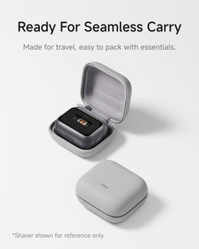 Laifen P3 Pro travel pod grey hidden zipper keeps contents secure during travel.