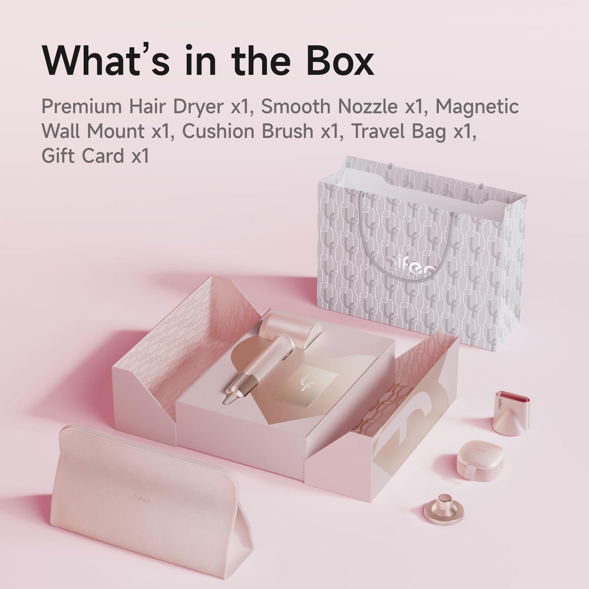 Laifen Premium dryer with 110,000 RPM motor for fast, efficient drying.