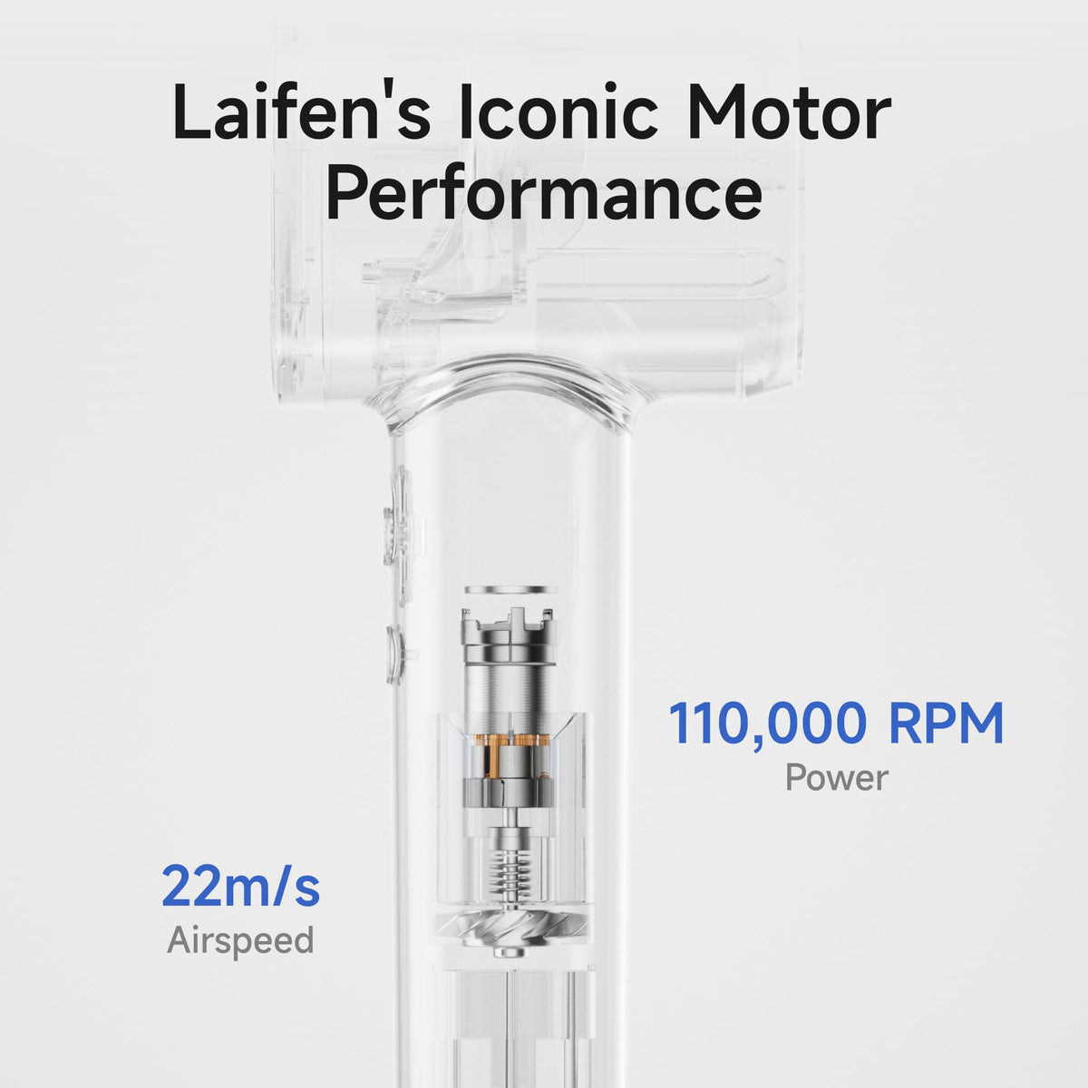 Laifen dryer with 360° magnetic attachments and wall mount for versatile styling
