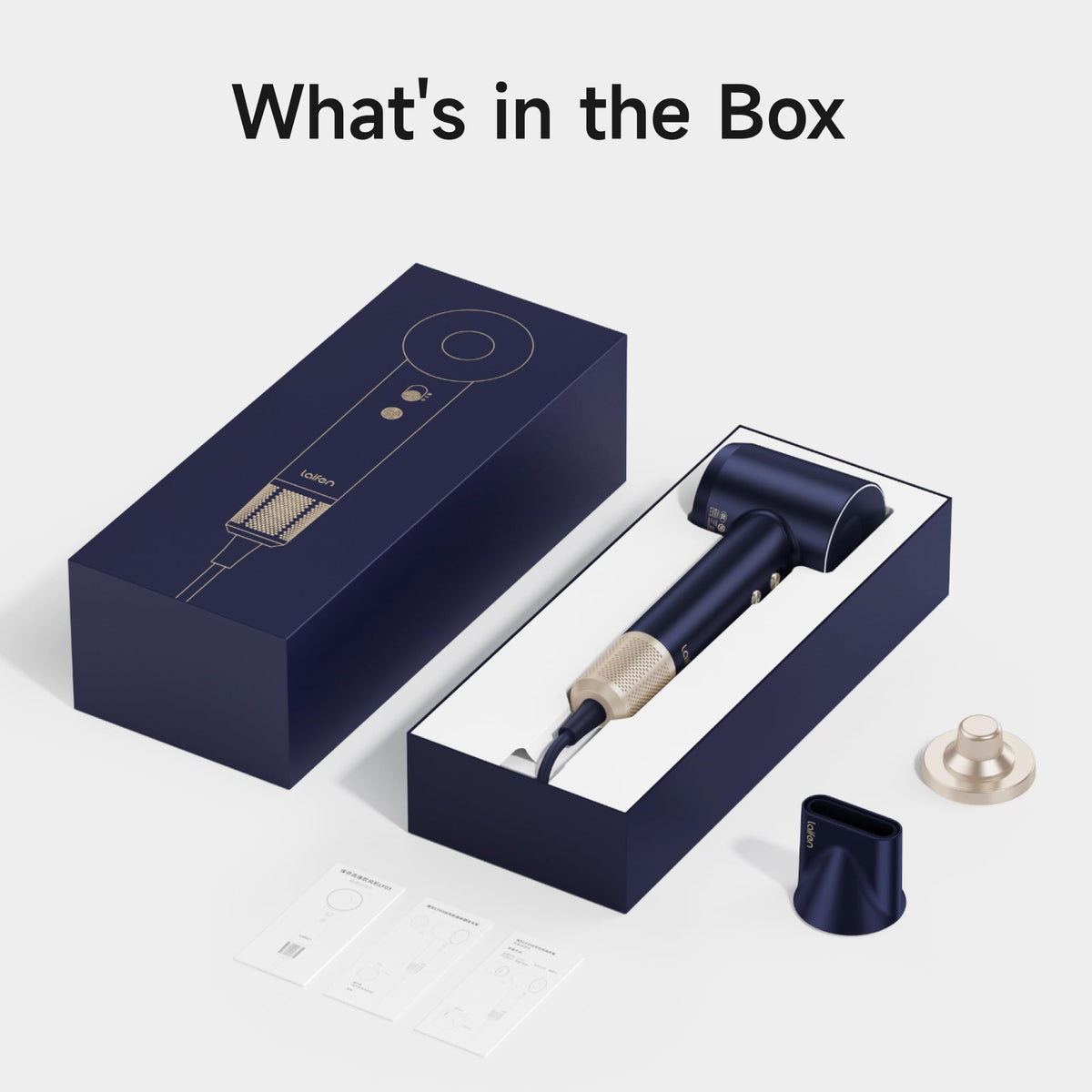 Laifen Gift Box includes dryer, smooth nozzle, and magnetic wall mount