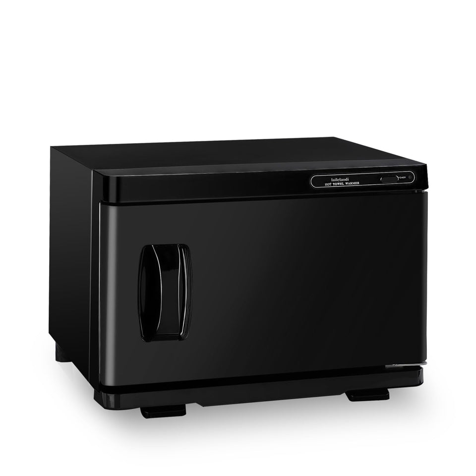 Lailelaodi hot towel warmer front view showing compact 8L cabinet for spa sessions