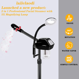 lailelaodi steamer with ozone function for refreshing facial sessions.