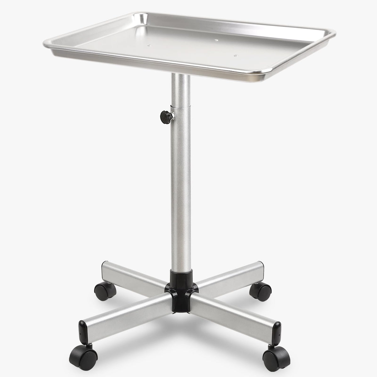 Lailelaodi salon tray on wheels with smooth swiveling casters for easy movement.