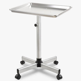 Lailelaodi salon tray on wheels with smooth swiveling casters for easy movement.