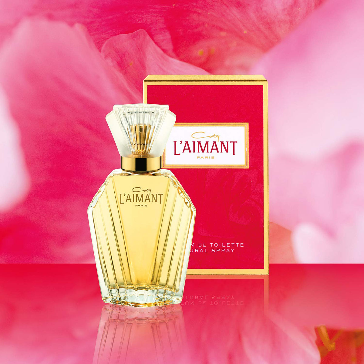 L'Aimant bottle back view with sleek silhouette