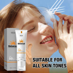 LAJPXKHY SPF50 PA++ tinted cream applies smoothly for natural coverage