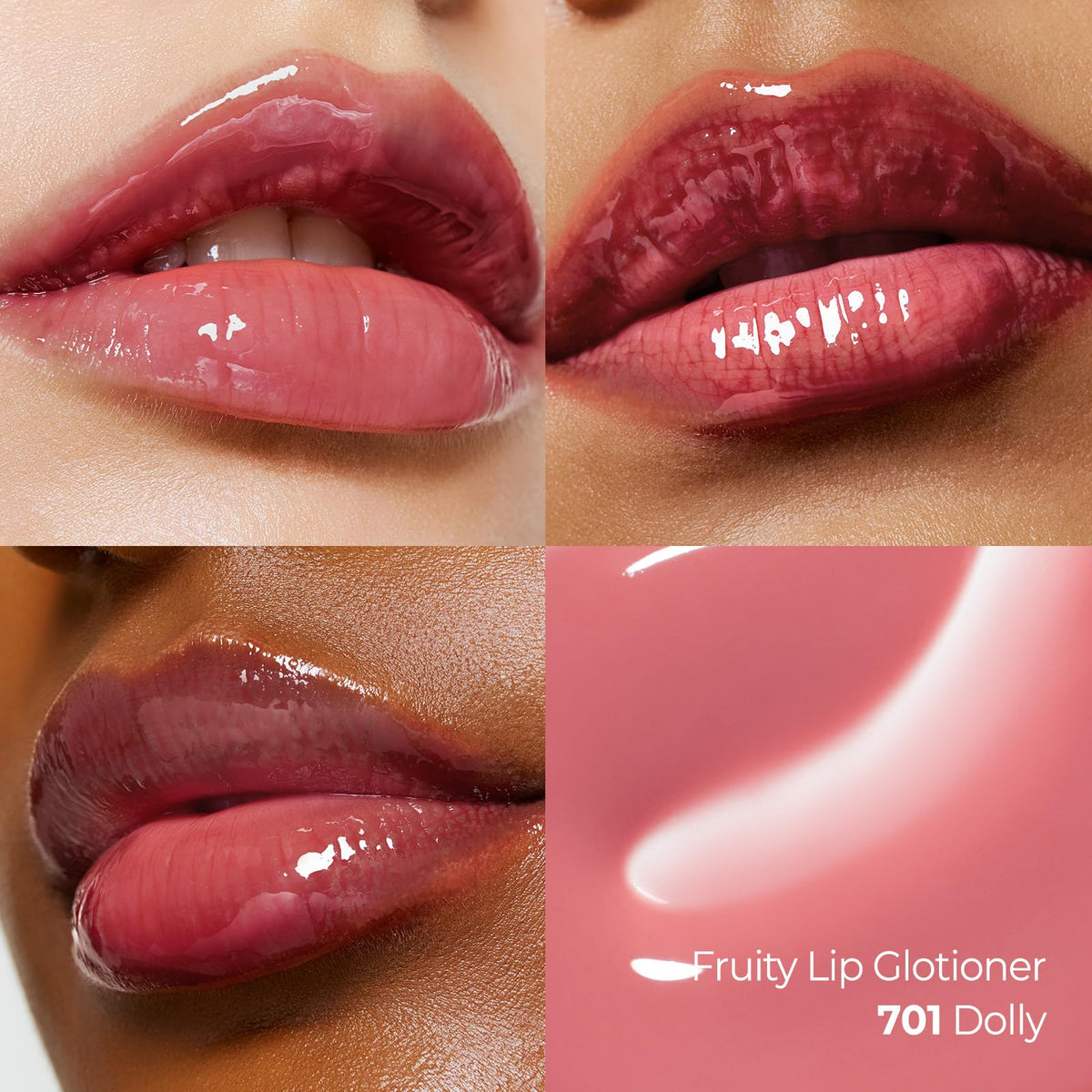 Laka dual-lock closure keeps lip care set securely closed and mess-free.