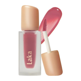 Laka Fruity Glam Tint bottle front with bold color and premium finish