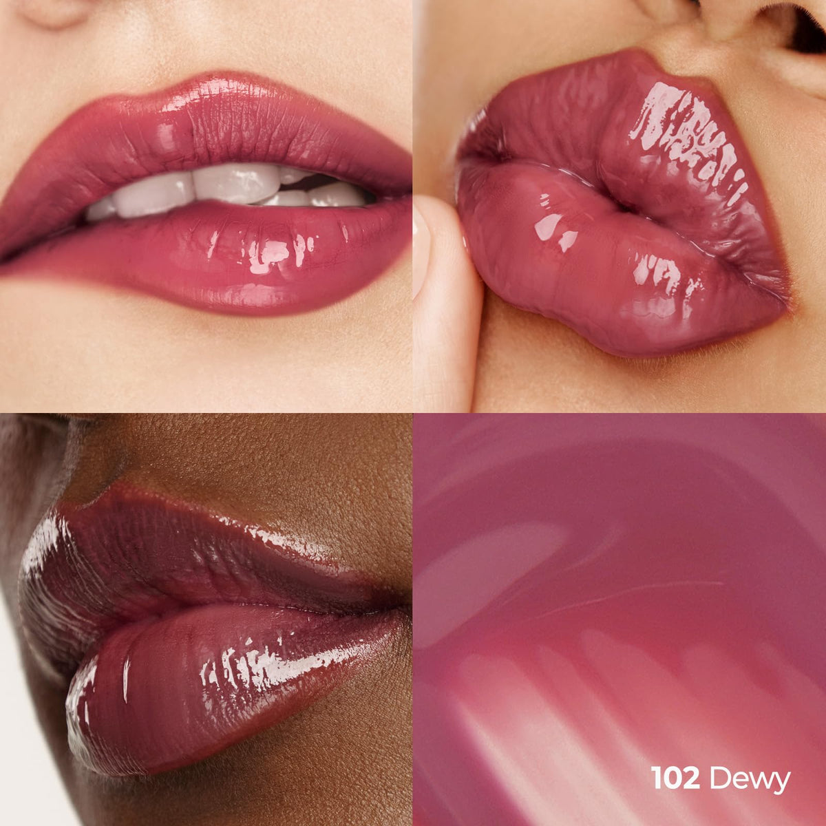 Laka Fruity Glam Tint with a glassy finish adds radiant shine on lips.