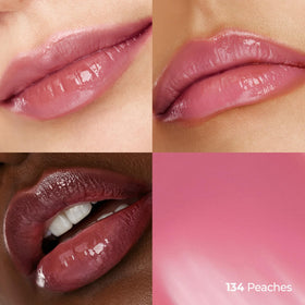 Laka Fruity Glam Tint glassy finish swatch close-up