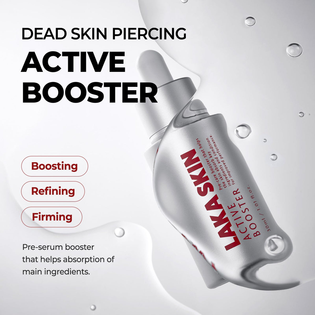 Laka Peptide Tingling Signal visual, brief tingling indicates active delivery.
