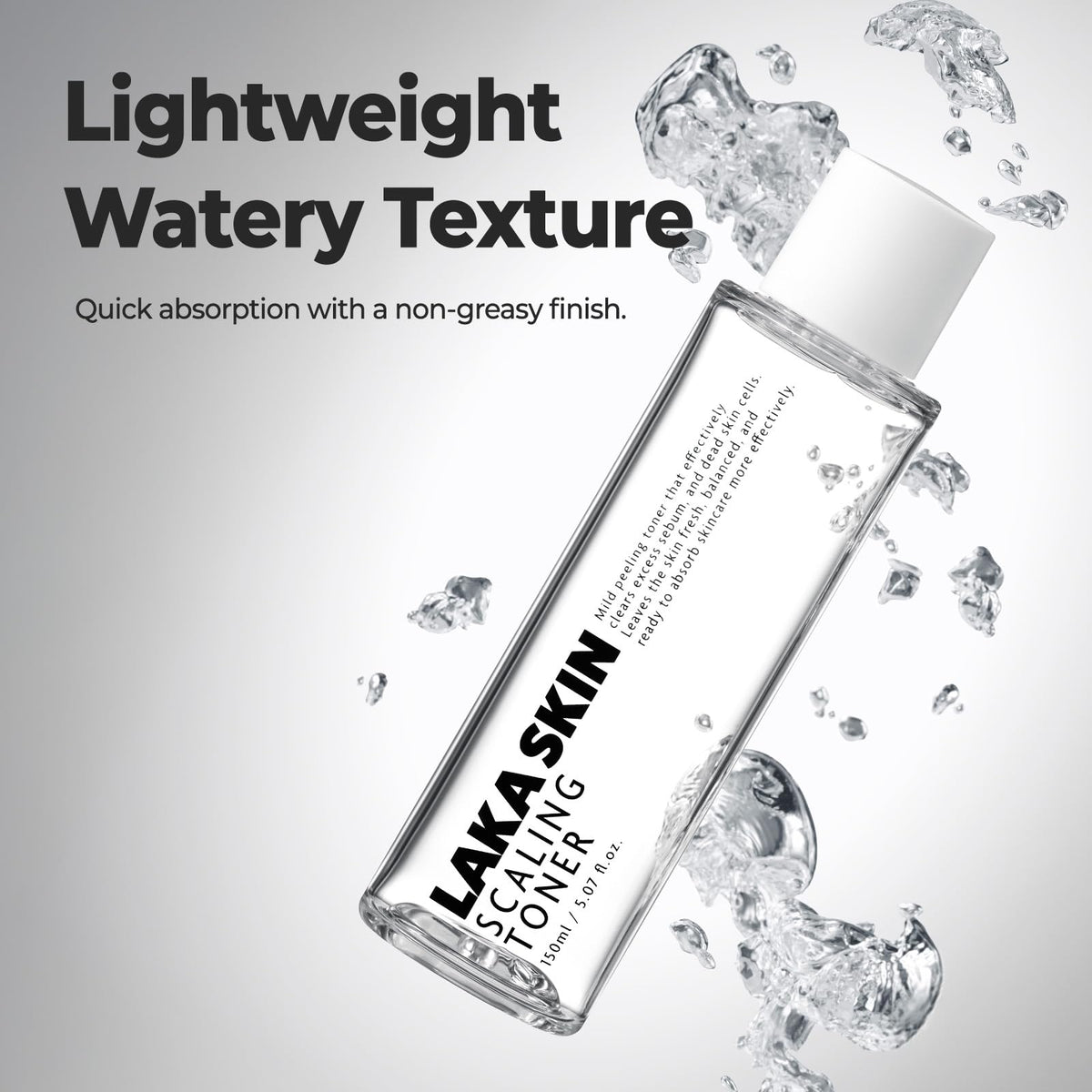Laka Scaling Toner ingredients-pdrn close-up, highlighting dual PDRN components.