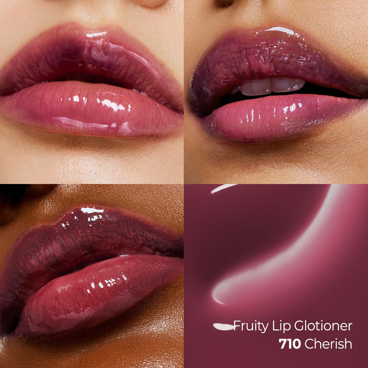 Laka vivid color lip care on lips highlights instant glow and shine.