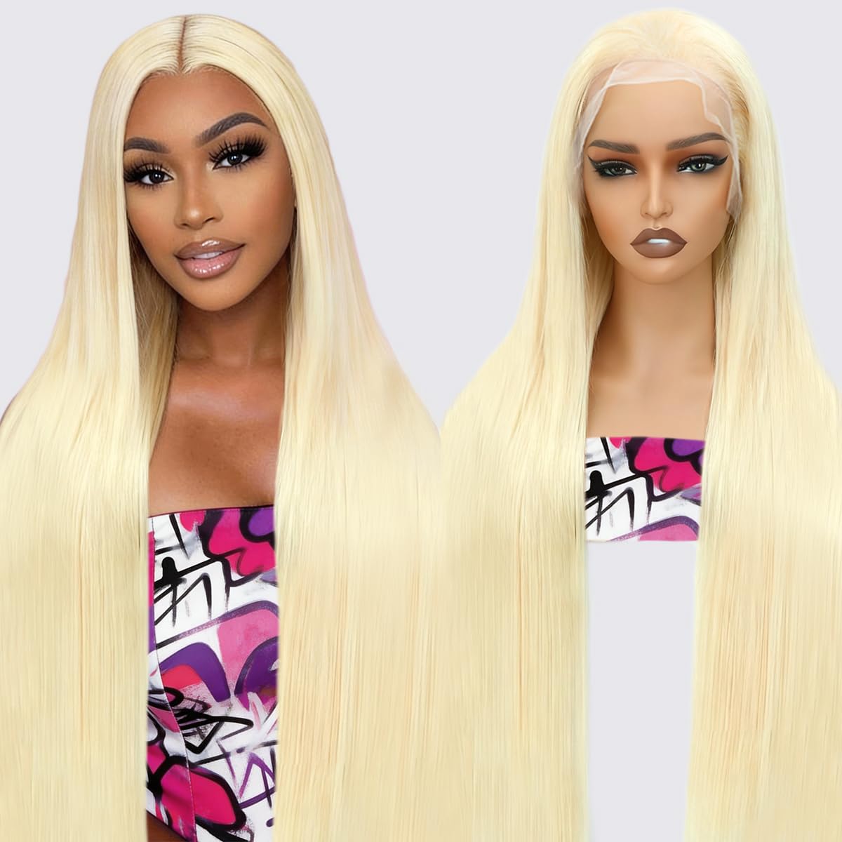 LAKASTATR 30-inch 613 lace front wig with natural hairline for daily wear