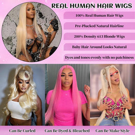 LAKASTATR 613 HD lace front on breathable Swiss lace blends with skin tone