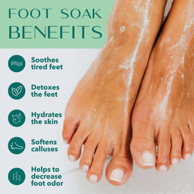 Laki Naturals Mint and Eucalyptus Foot Soak with refreshing aroma