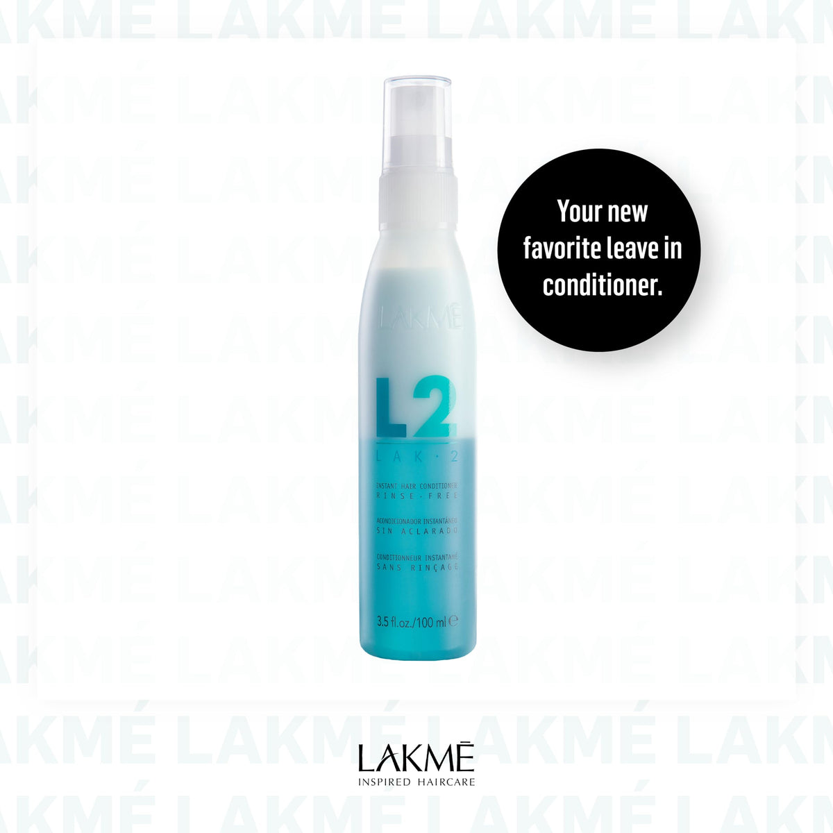 LAKMÉ L2 detangler helps shield hair fibers for healthier strands