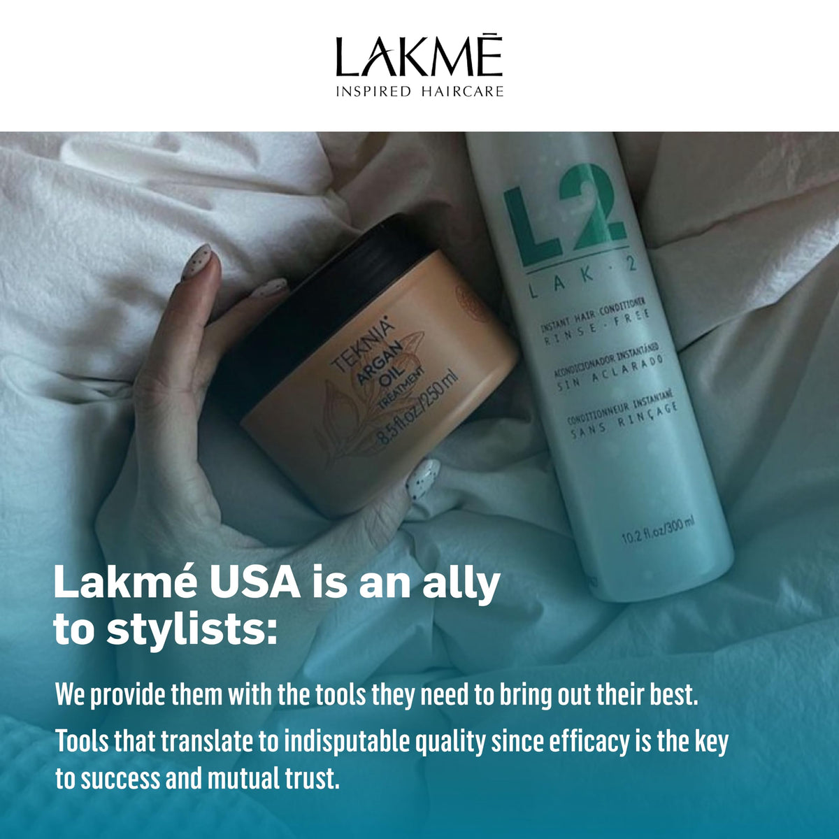 LAKMÉ L2 creates silky hair texture with easy detangling benefits