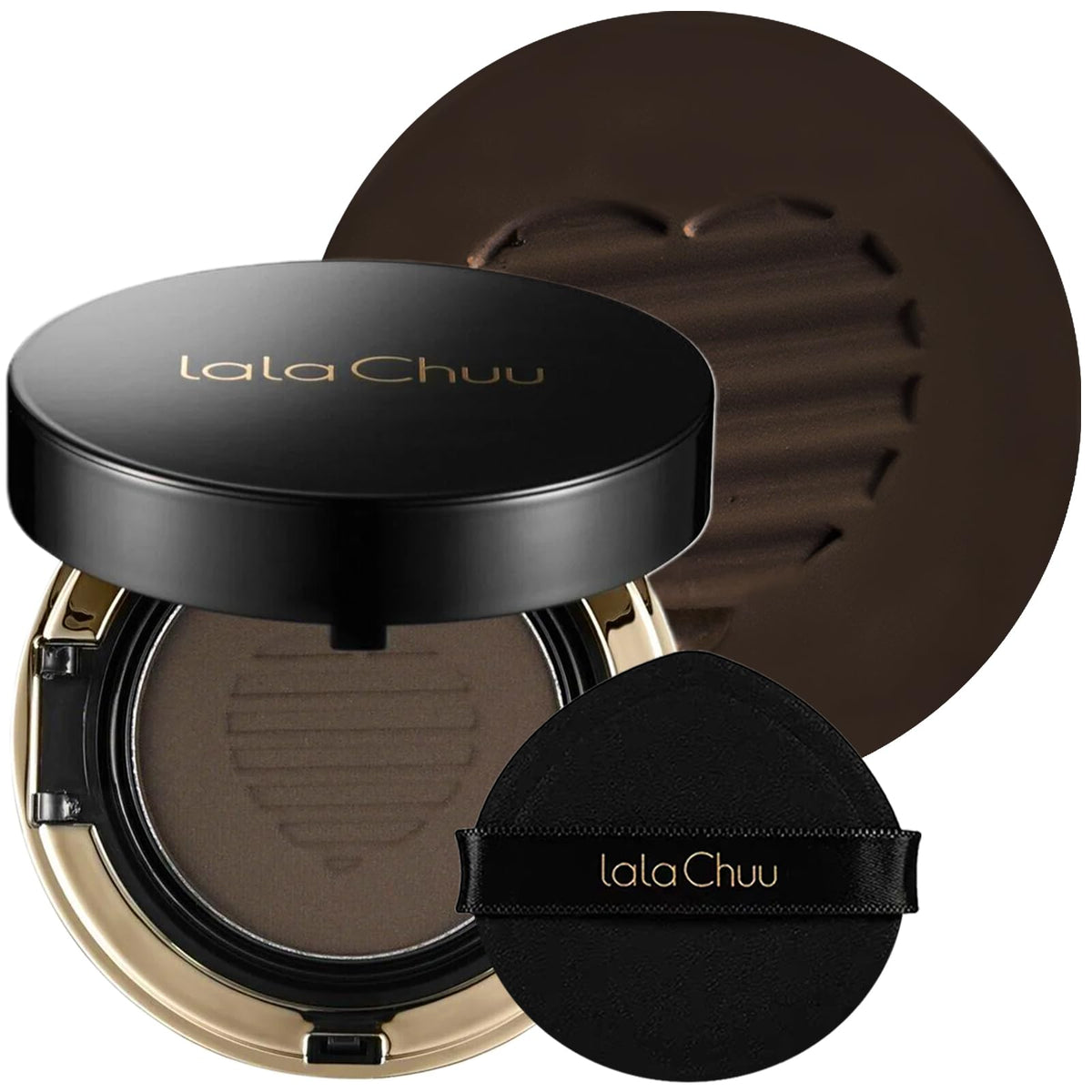 LALACHUU hair powder compact for on-the-go gray root coverage.