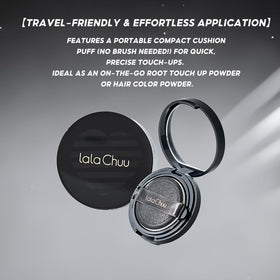 LALACHUU hairline powder blends naturally for sparse areas.