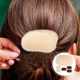 LALAFINA bump-up base creates subtle height for updos.