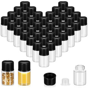 Lallisa 2ml glass vial with screw cap for secure essential oil storage.