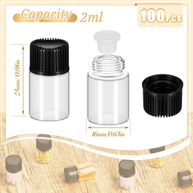 Close-up of leakproof screw-cap with inner stopper on a Lallisa vial.