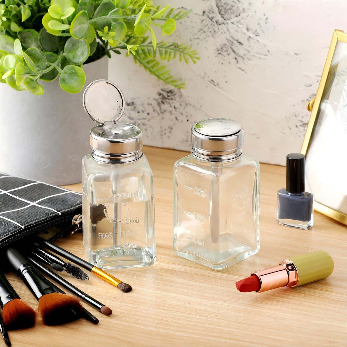 Lallisa nail polish remover bottle for precise dispenses.