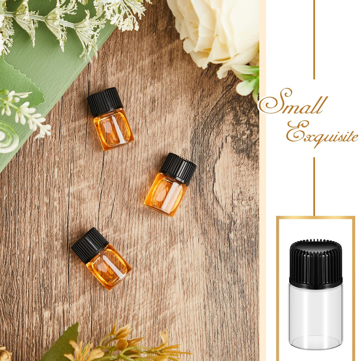 Lallisa screw-cap vial with inner stopper for organized DIY projects.