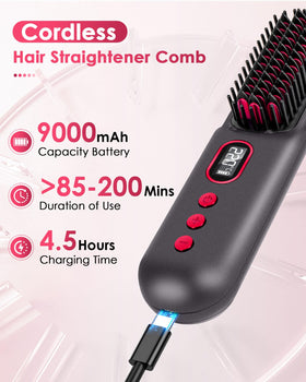 LAMA ceramic coating minimizes friction for smooth straightening and reduced snagging.
