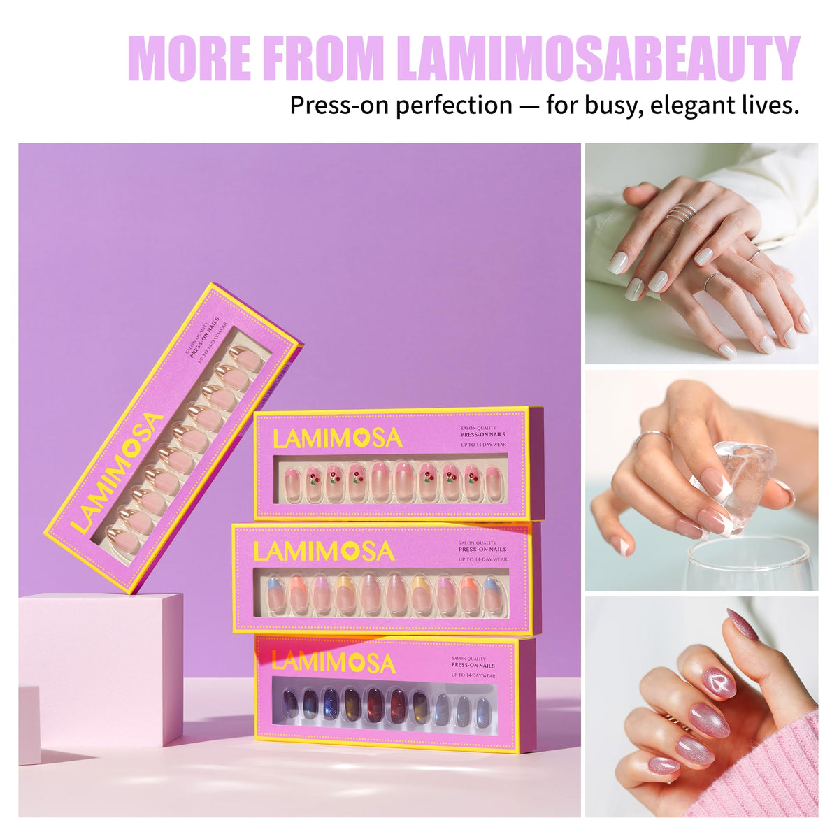 LAMIMOSA wear up to 14 days with proper prep.
