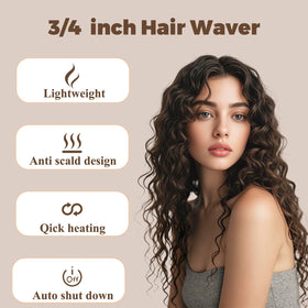 LamMS-pen 3-barrel deep waver delivers defined, smooth waves across lengths.