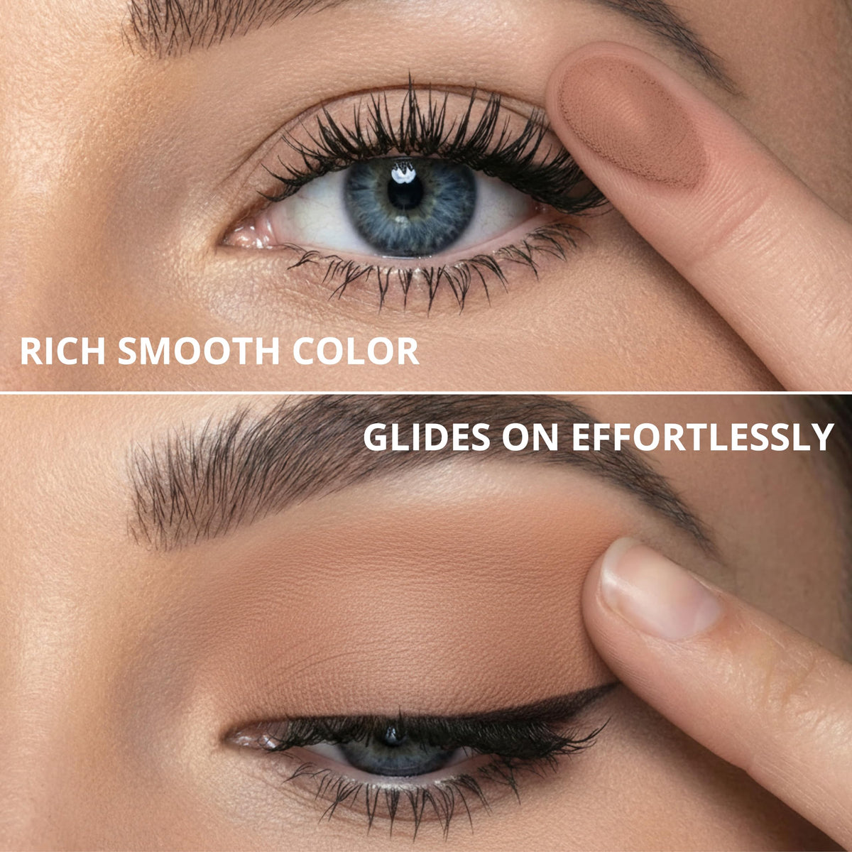 Lamora Attraction matte shades for precise, crease-free definition.