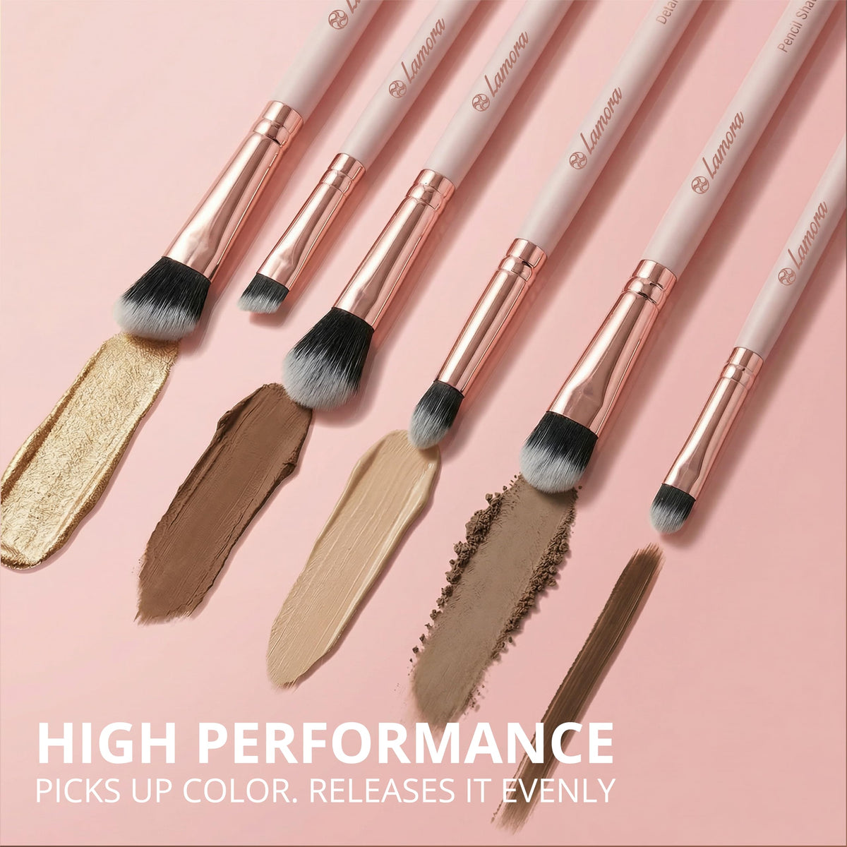 Lamora eyeliner brush angled tip for sharp definition and controlled lines