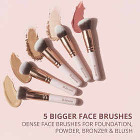 Lamora Kabuki concealer brush with pointed tip for targeted coverage