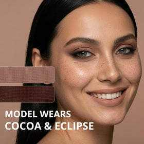 Lamora Nude Eyeshadow Palette on-the-go setup for quick looks